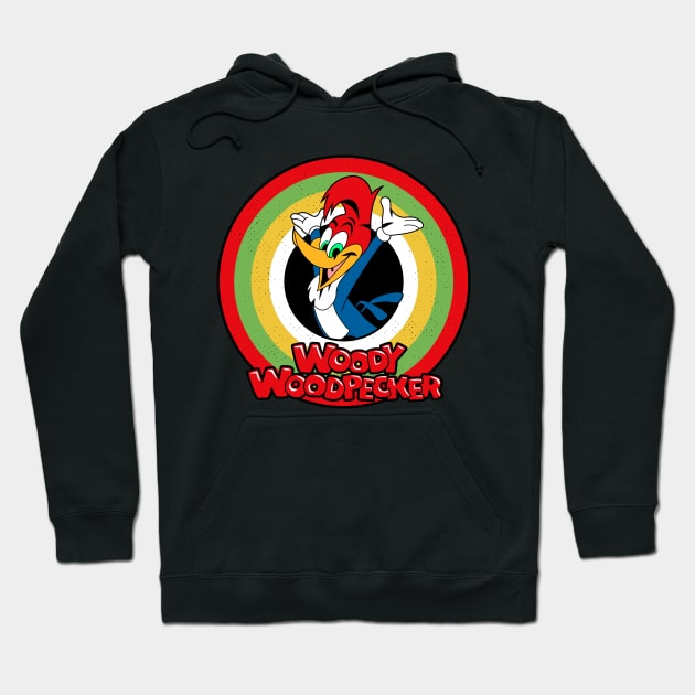 Woody Woodpecker Circle Style Hoodie by Gunung Sambojorka